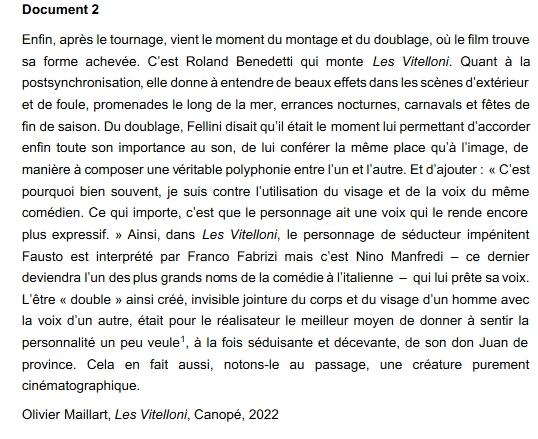 Arts cinema audiovisuel sujet amerique du nord document 2