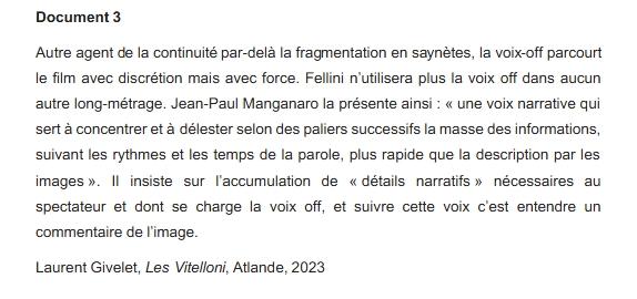Arts cinema audiovisuel sujet amerique du nord document 3