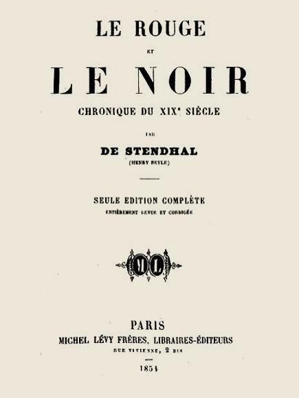 Stendhal le rouge et le noir